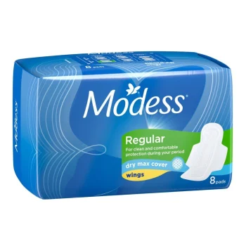Modess Dry Maxi With Wings Sanitary Napkins
