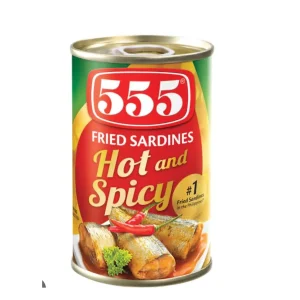 555 FRIED SARDINES HOT & SPICY (155g)