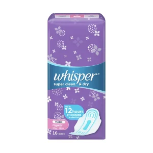 Whisper Dry Wing Sanitary Napkins (16S)