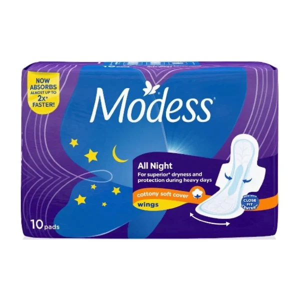 Modess All Night Sanitary Napkins (10S)