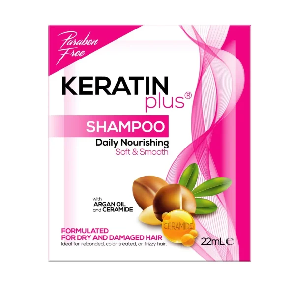KERATIN Plus Shampoo Daily Nourishing Soft & Smooth (22ml)