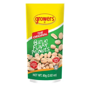 Growers The Original Garlic Flavor Peanuts (80G)