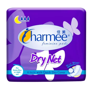 Charmee sanitary napkin heavy flow dry net wing
