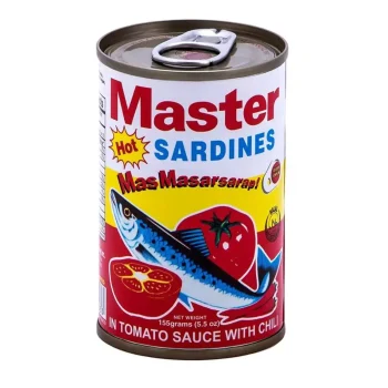 Master Sardines hot in tomato sauce 155G