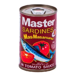 Master Sardines red in tomato sauce 155G